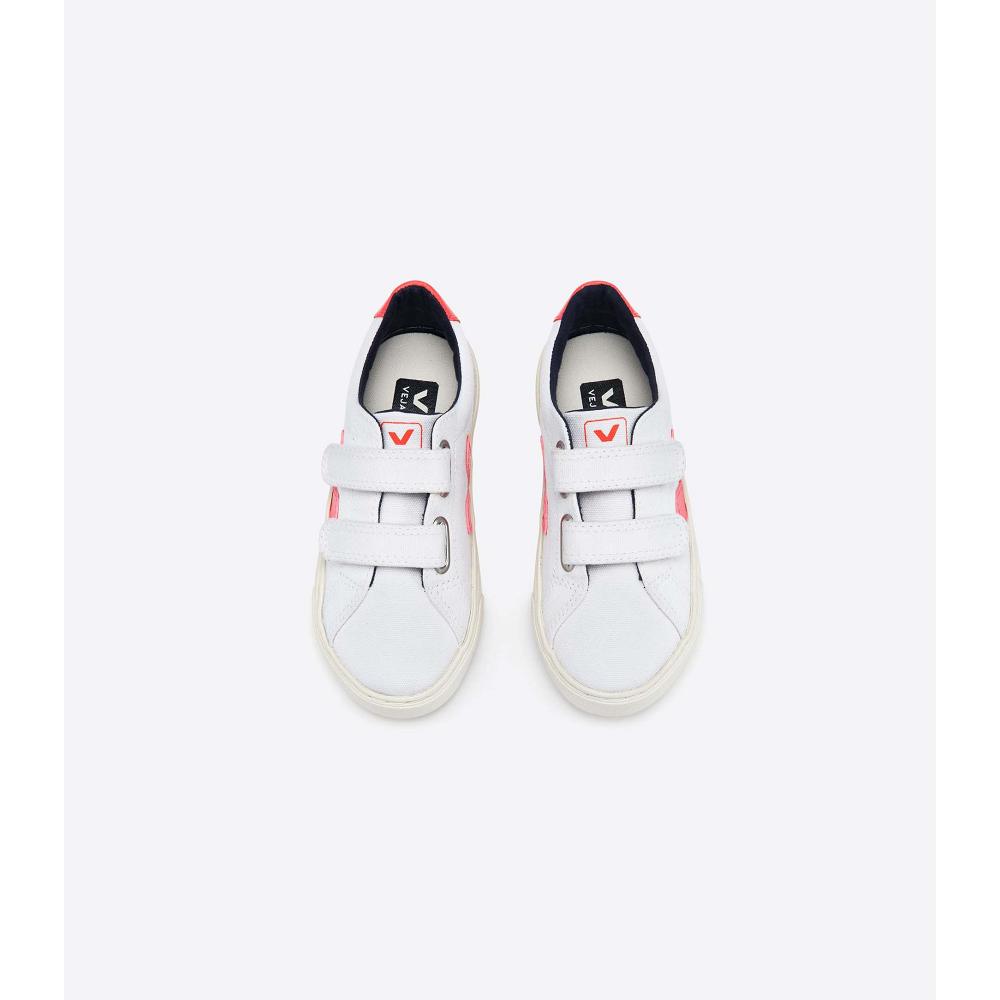 Veja ESPLAR Kids' Sneakers White/Orange | CA 815RVD